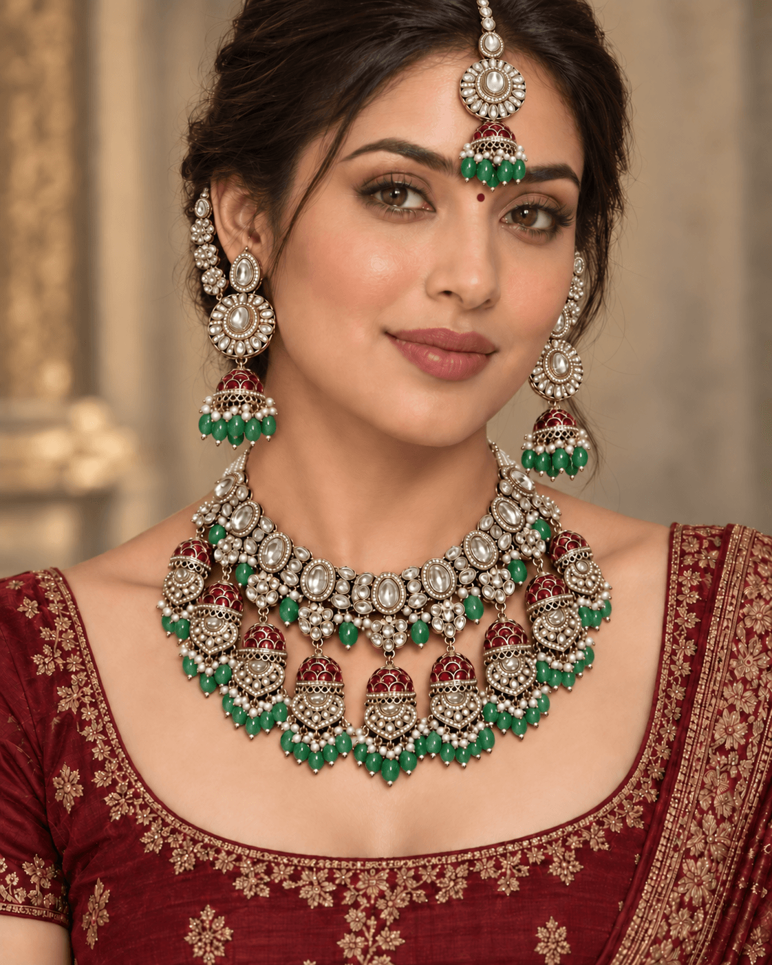 Meherbaan Royal Kundan Set image 3